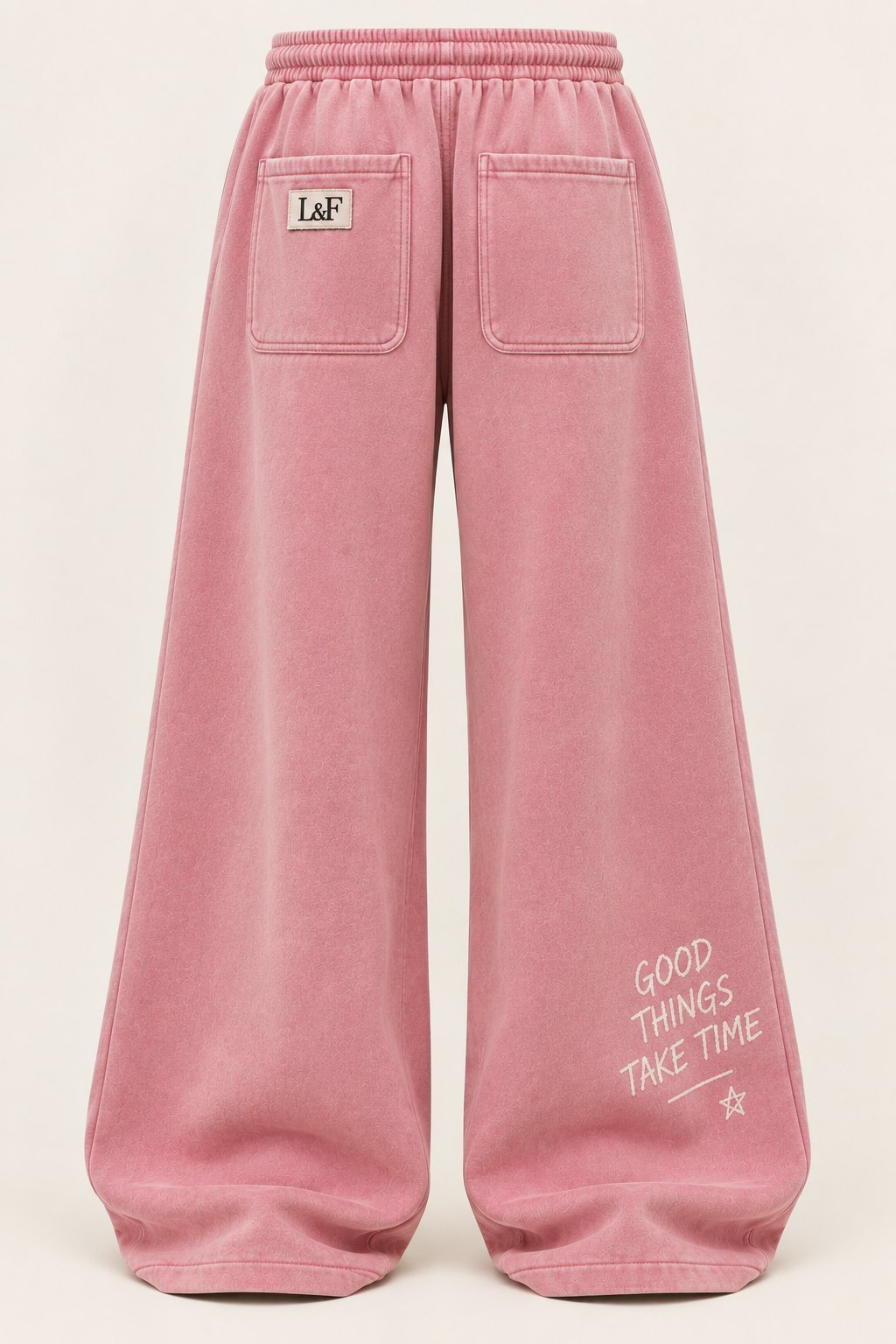 Believe Sweatpant, Washed Rose back view