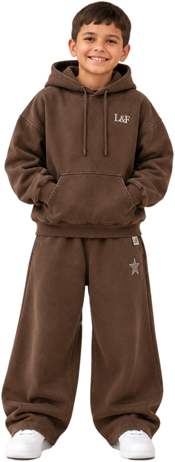 Together Set in chocolate on a boy aged eight
