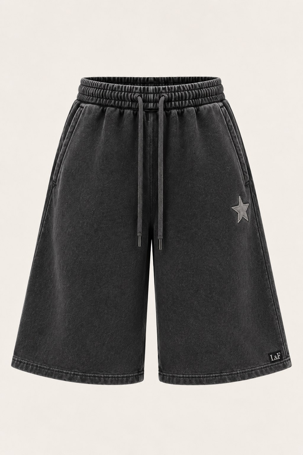 Believe Sweat Short in Washed Charcoal
