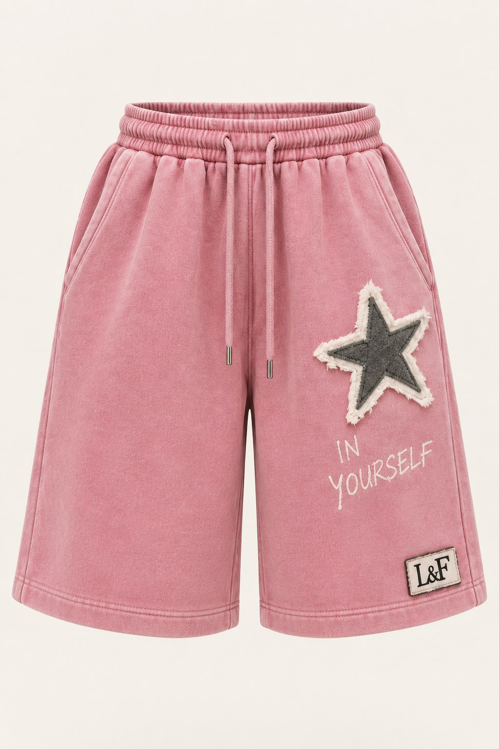 Believe Sweat Short · Teen in Washed Rose