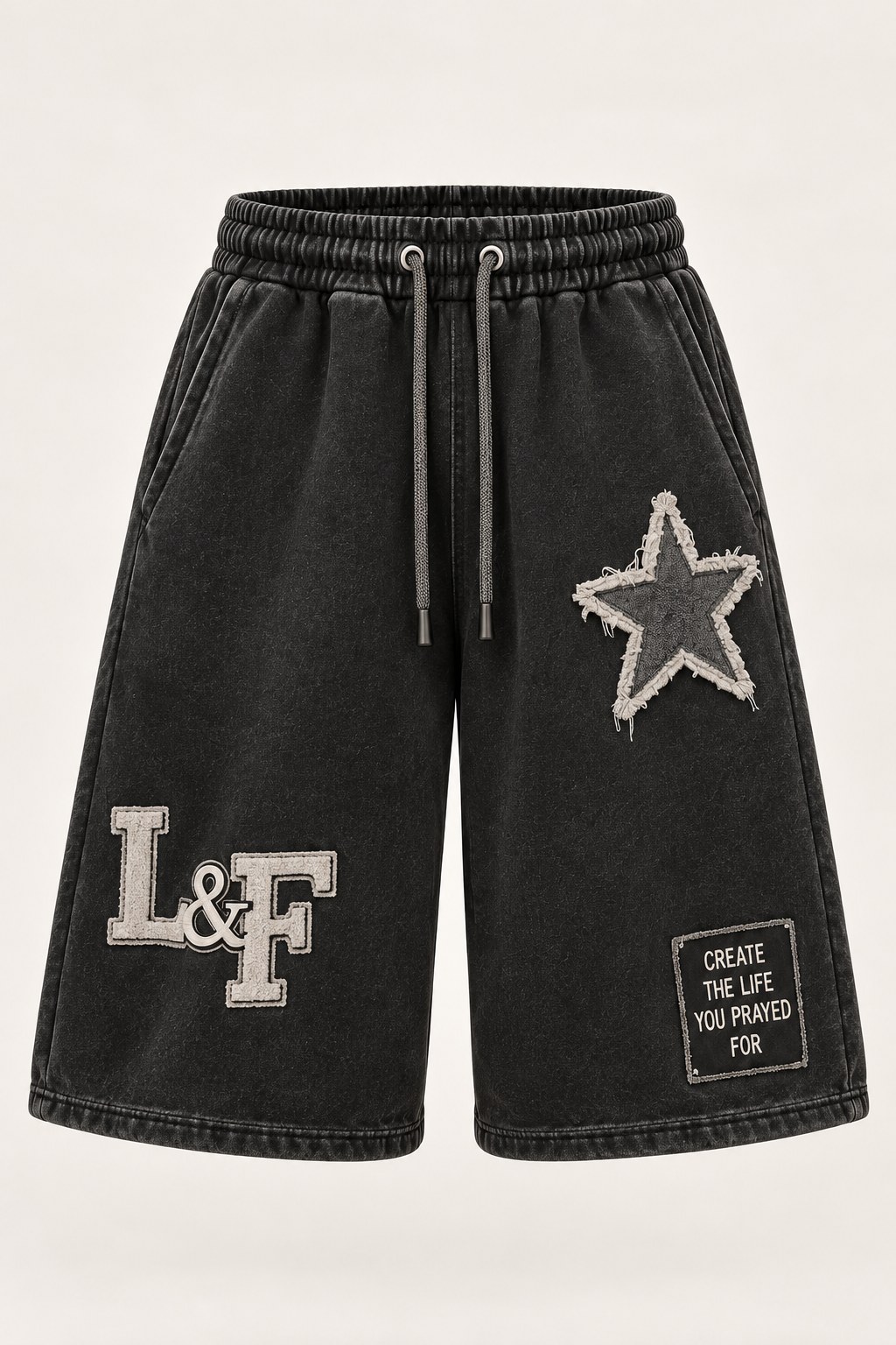 Legacy Sweat Short in Vintage Black