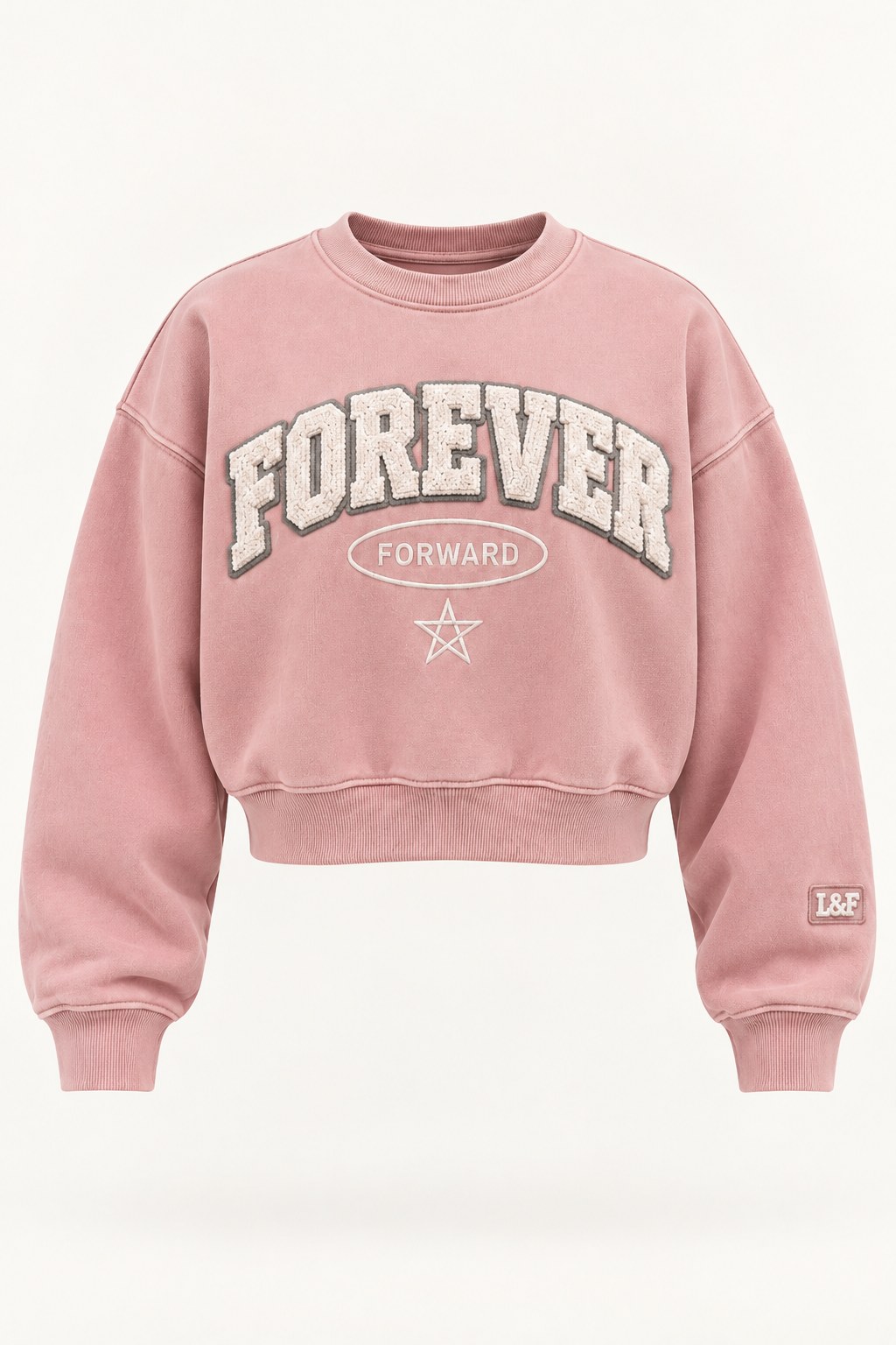 Forever Forward Crop Crew · Teen in Blush