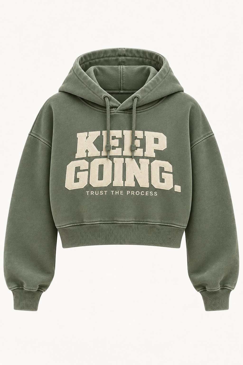 Forward Crop Hoodie · Teen in Sage