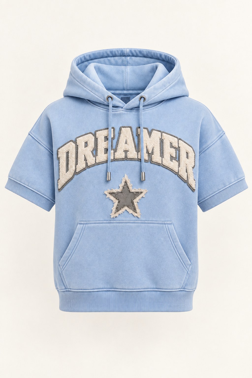 Dreamer Short-Sleeve Hoodie · Teen in Baby Blue